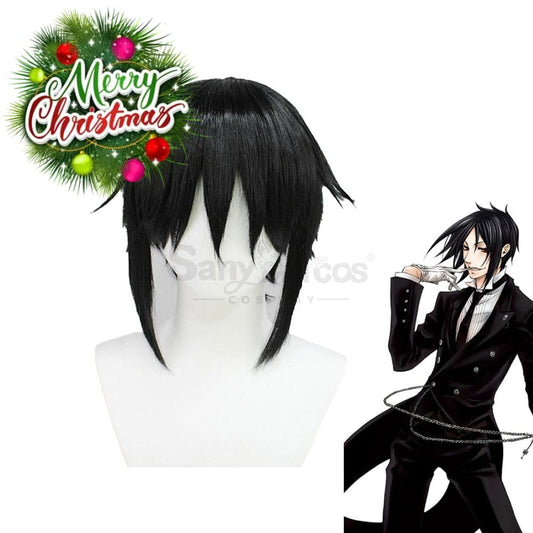 【In Stock】Anime Black Butler Cosplay Sebastian Michaelis Wig Wigs 1000