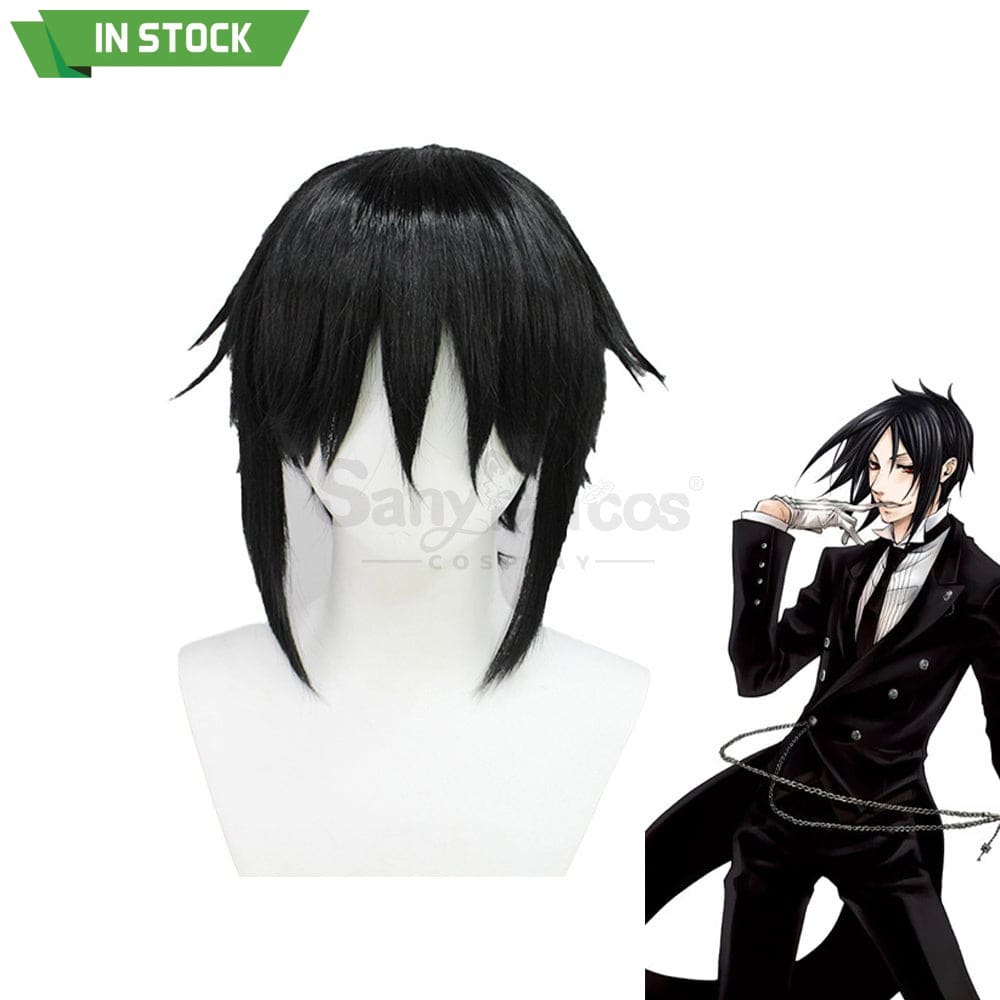 【In Stock】Anime Black Butler Cosplay Sebastian Michaelis Wig Wigs