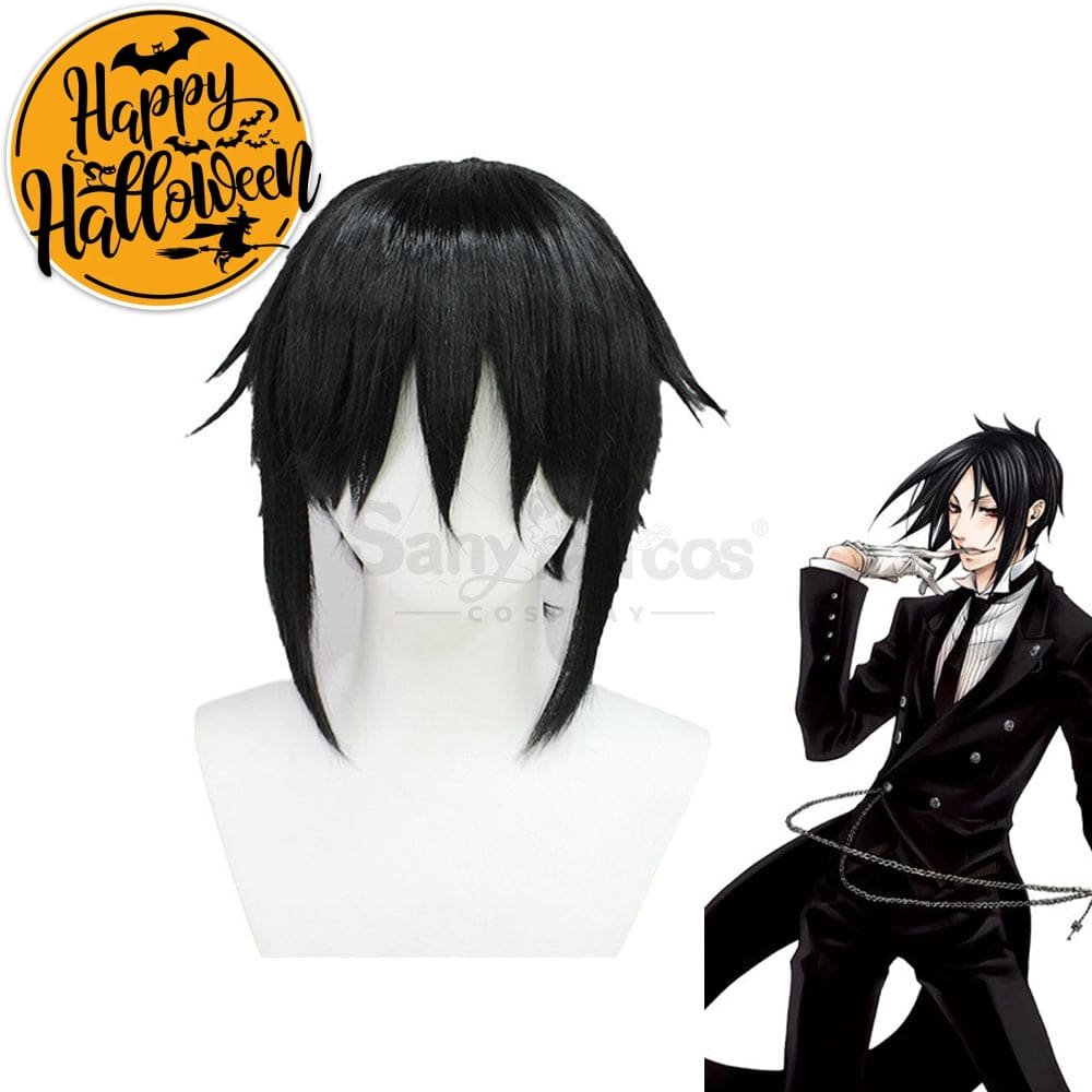 【In Stock】Anime Black Butler Cosplay Sebastian Michaelis Wig Wigs