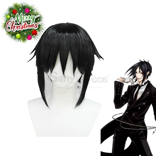 【In Stock】Anime Black Butler Cosplay Sebastian Michaelis Wig Wigs 1000