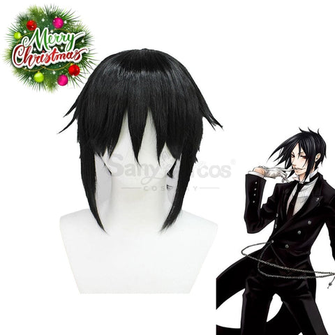 【In Stock】Anime Black Butler Cosplay Sebastian Michaelis Wig Wigs