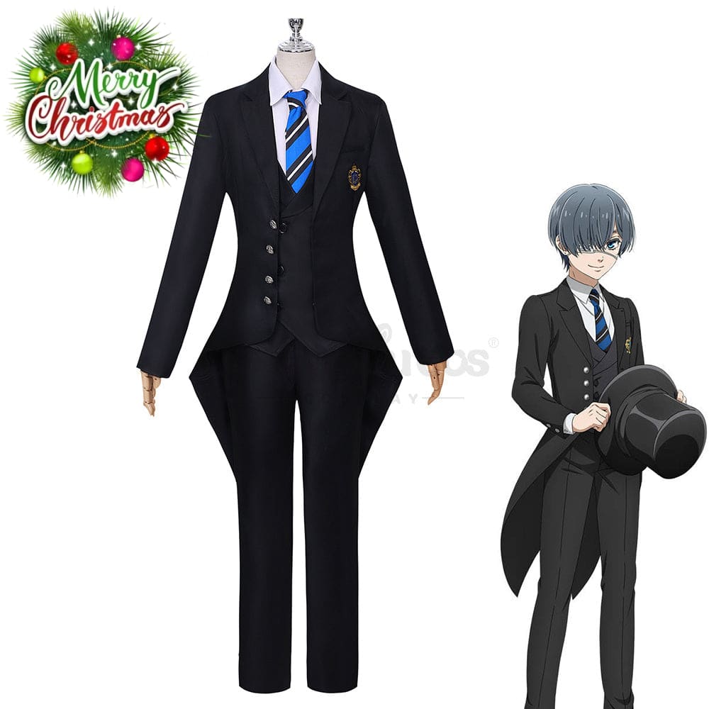 【In Stock】Anime Black Butler: Public School Arc Cosplay Ciel Phantomhive Costume Plus Size Costumes