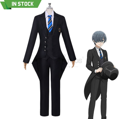 【In Stock】Anime Black Butler: Public School Arc Cosplay Ciel Phantomhive Costume Plus Size Costumes