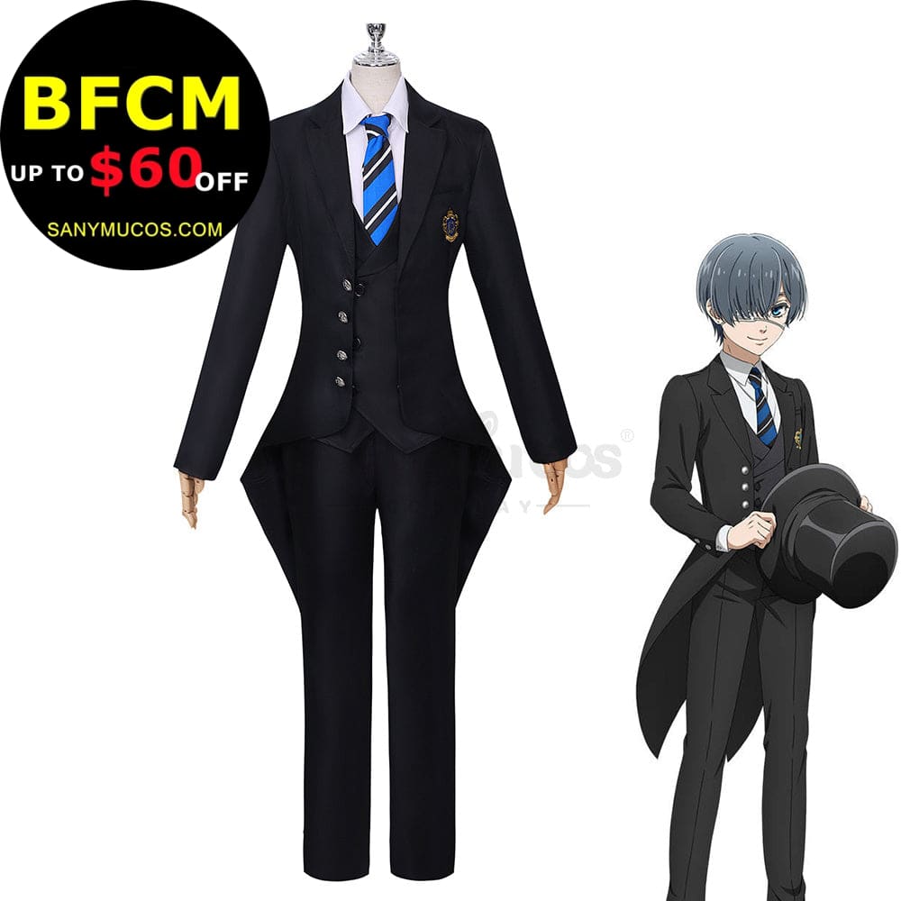 【In Stock】Anime Black Butler: Public School Arc Cosplay Ciel Phantomhive Costume Plus Size Costumes
