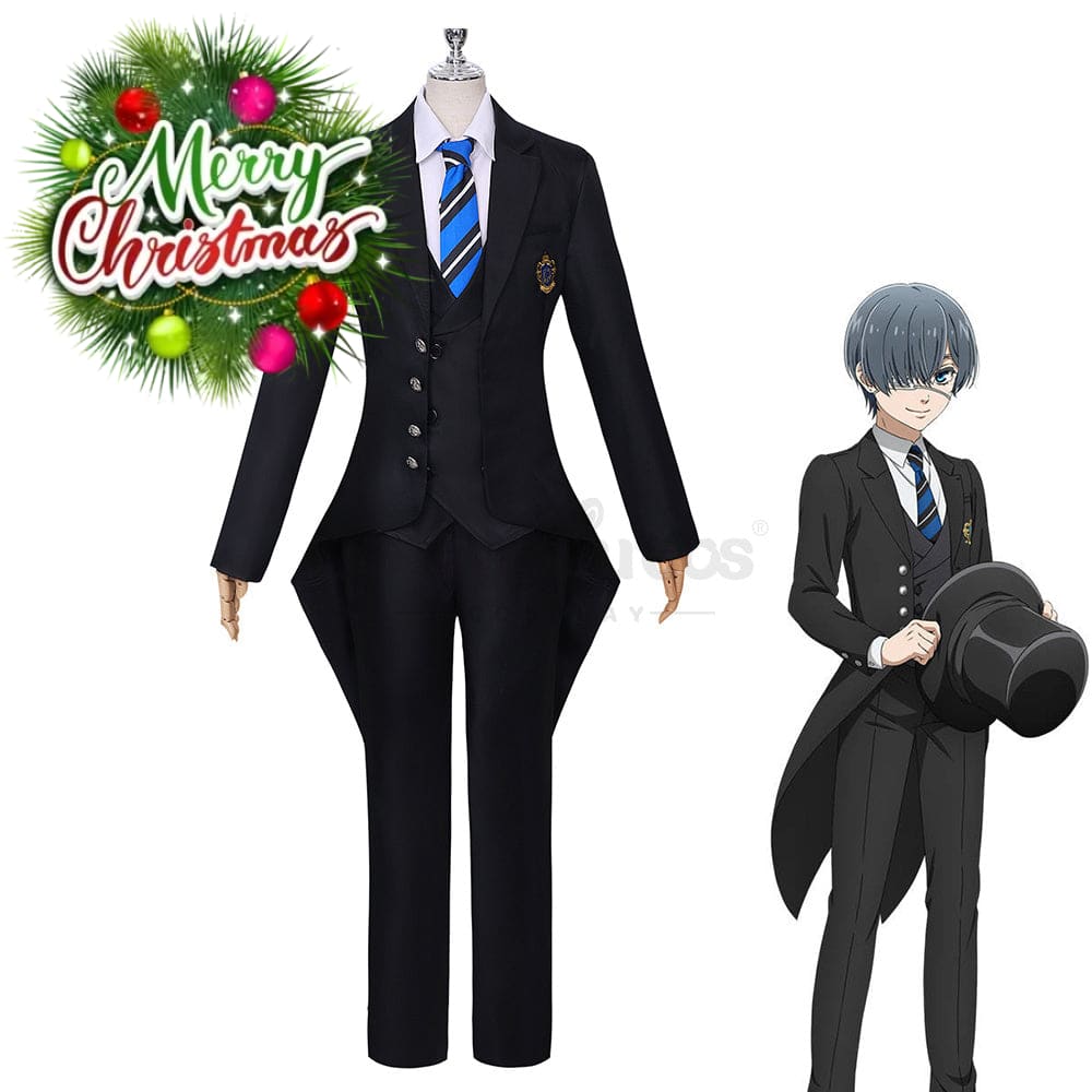 【In Stock】Anime Black Butler: Public School Arc Cosplay Ciel Phantomhive Costume Plus Size Costumes