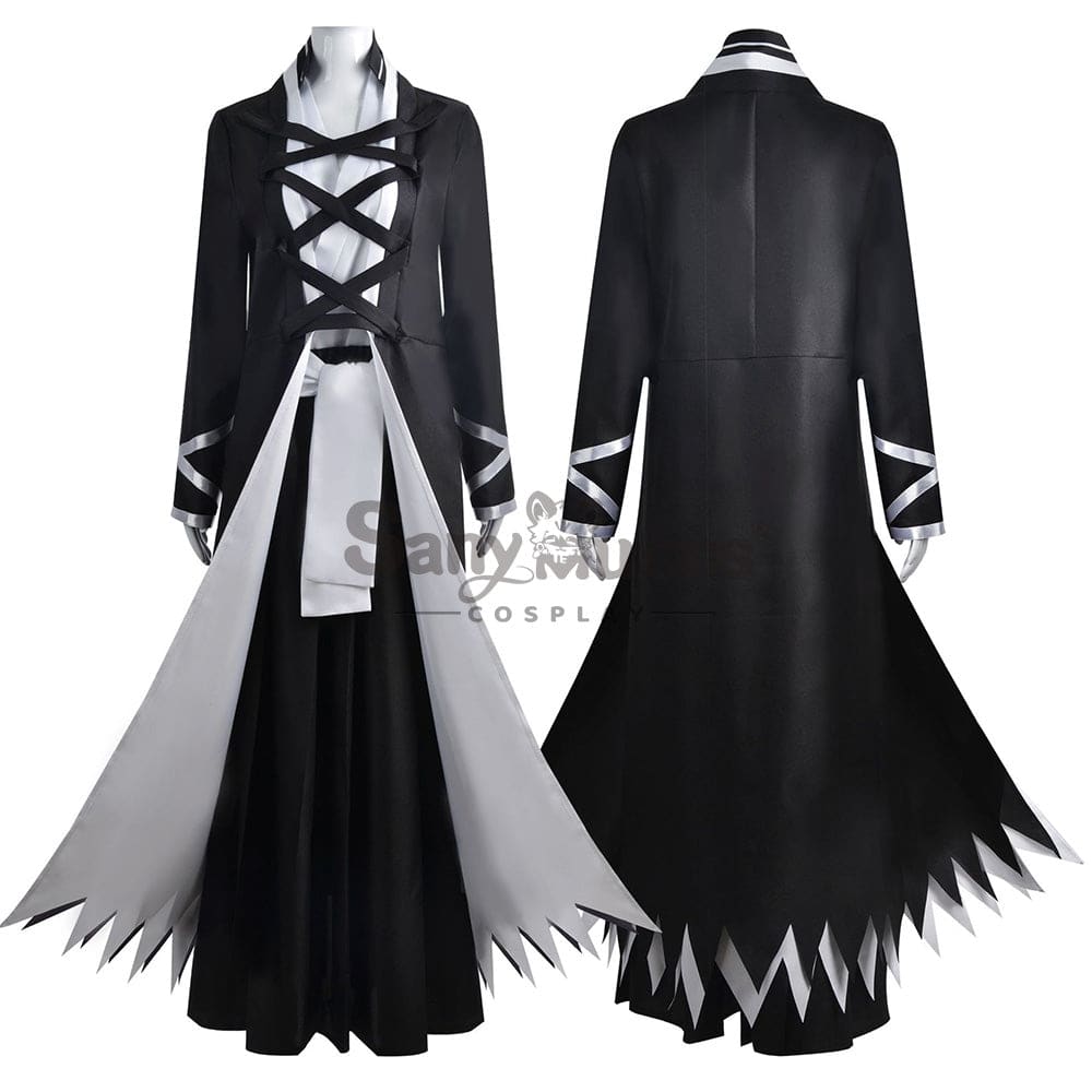 【In Stock】Anime Bleach Cosplay Kurosaki Ichigo Black Robe Costume Costumes