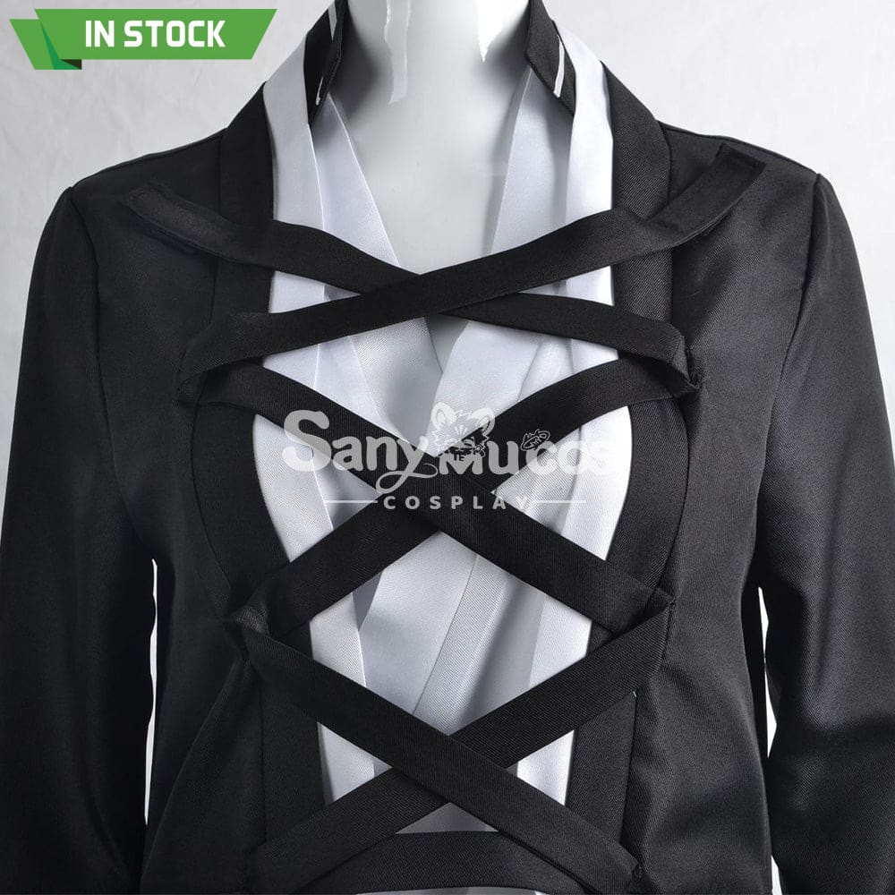 【In Stock】Anime Bleach Cosplay Kurosaki Ichigo Black Robe Costume Costumes