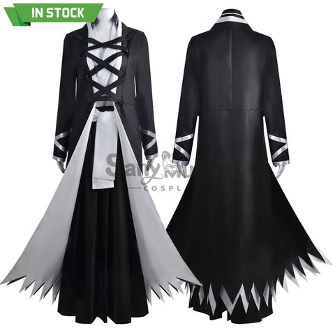 【In Stock】Anime Bleach Cosplay Kurosaki Ichigo Black Robe Costume Costumes