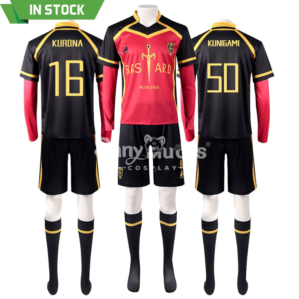 【In Stock】Anime Blue Lock Cosplay Bastard München Football Jersey Costume Costumes