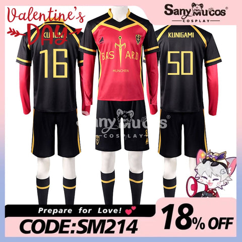 【In Stock】Anime Blue Lock Cosplay Bastard München Football Jersey Costume Costumes