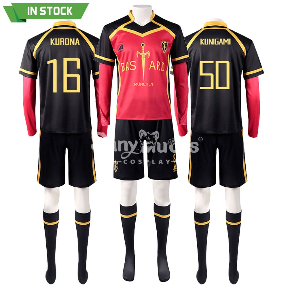 【In Stock】Anime Blue Lock Cosplay Bastard München Football Jersey Costume Costumes