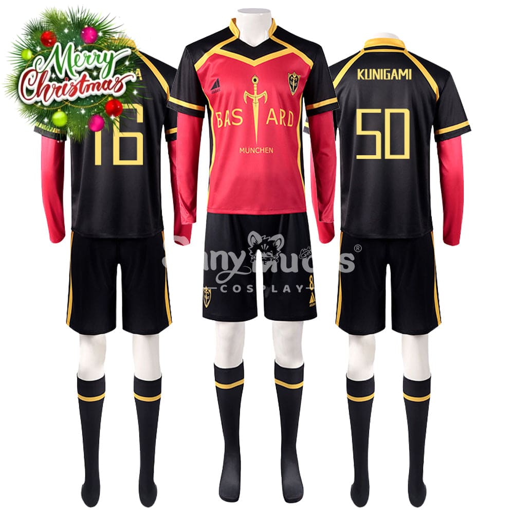 【In Stock】Anime Blue Lock Cosplay Bastard München Football Jersey Costume Costumes