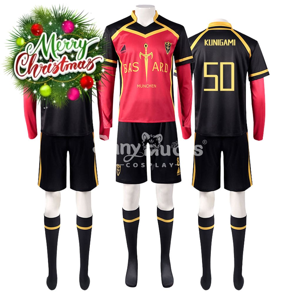 【In Stock】Anime Blue Lock Cosplay Bastard München Football Jersey Costume Costumes