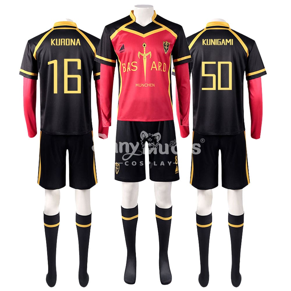 【In Stock】Anime Blue Lock Cosplay Bastard München Football Jersey Costume Costumes