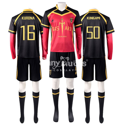 【In Stock】Anime Blue Lock Cosplay Bastard München Football Jersey Costume Costumes