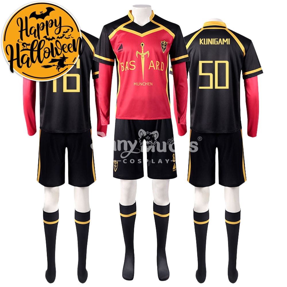 【In Stock】Anime Blue Lock Cosplay Bastard München Football Jersey Costume Costumes