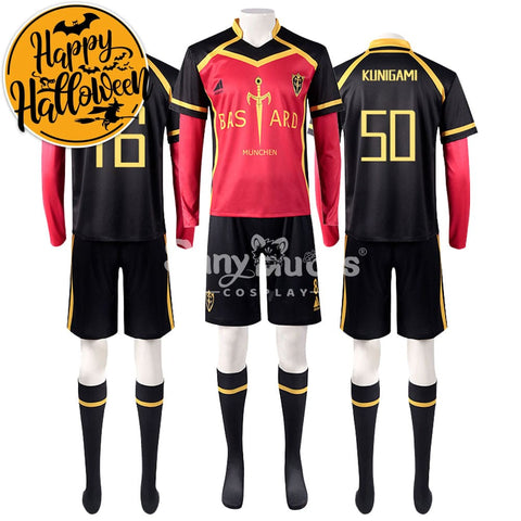 【In Stock】Anime Blue Lock Cosplay Bastard München Football Jersey Costume Costumes