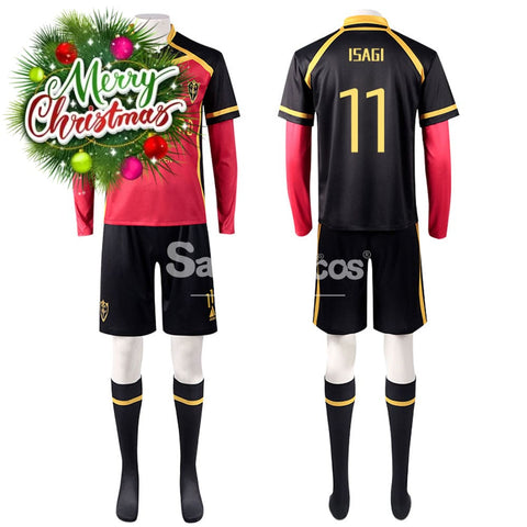 【In Stock】Anime Blue Lock Cosplay Bastard München Football Jersey Costume Isagi Yoichi / S Costumes