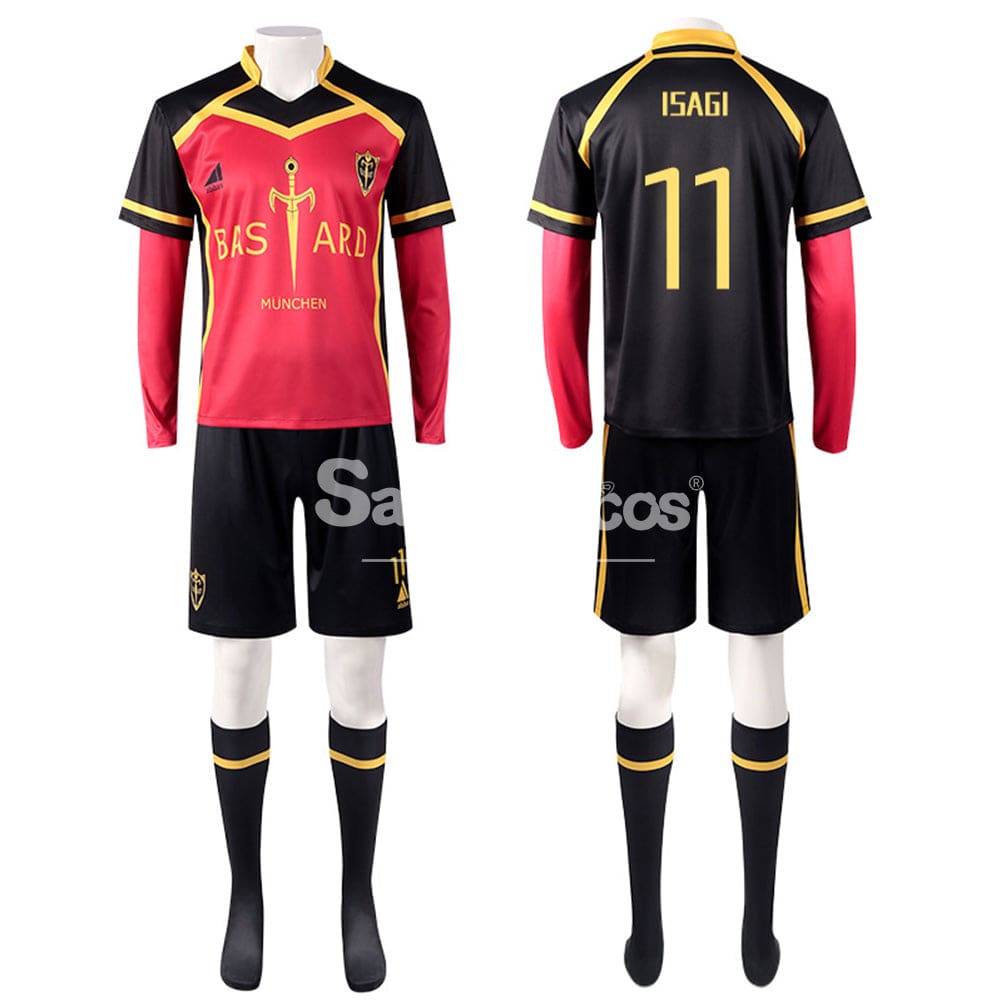【In Stock】Anime Blue Lock Cosplay Bastard München Football Jersey Costume Isagi Yoichi / S Costumes