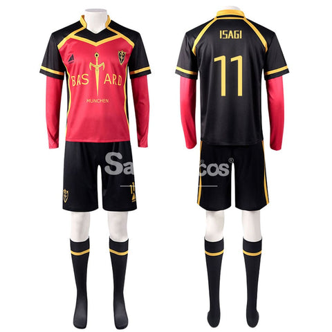 【In Stock】Anime Blue Lock Cosplay Bastard München Football Jersey Costume Isagi Yoichi / S Costumes
