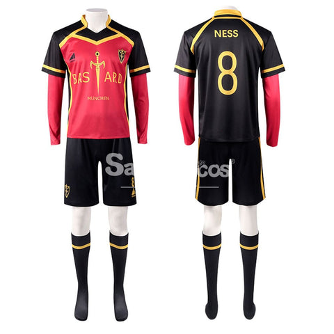 【In Stock】Anime Blue Lock Cosplay Bastard München Football Jersey Costume Meguru Bachira / S