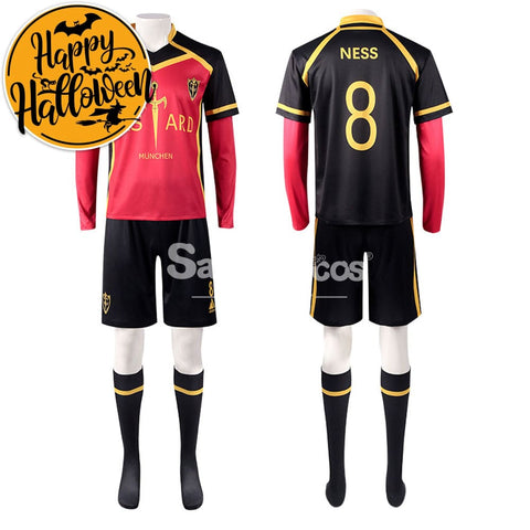 【In Stock】Anime Blue Lock Cosplay Bastard München Football Jersey Costume Meguru Bachira / S