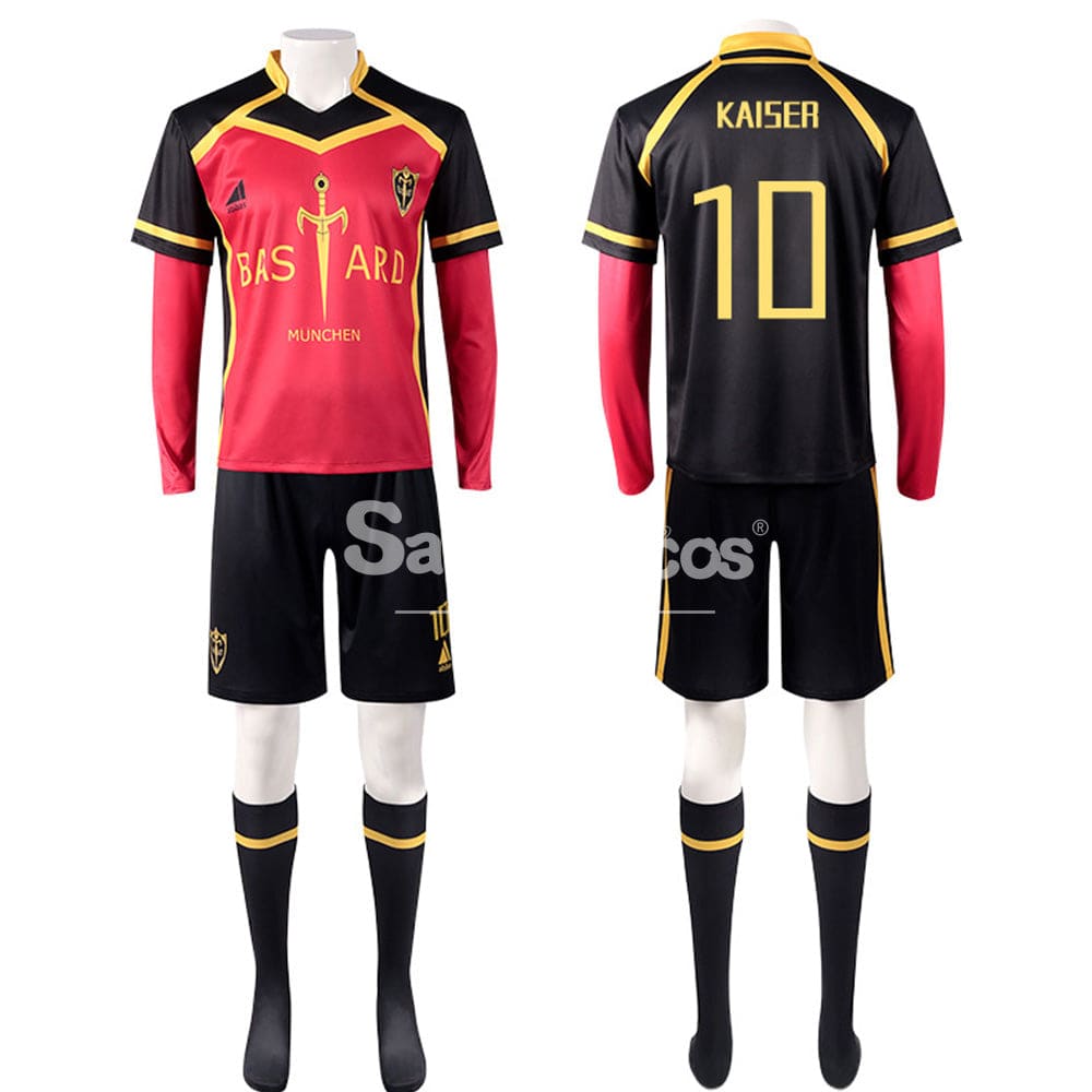 【In Stock】Anime Blue Lock Cosplay Bastard München Football Jersey Costume Michael Kaiser / S