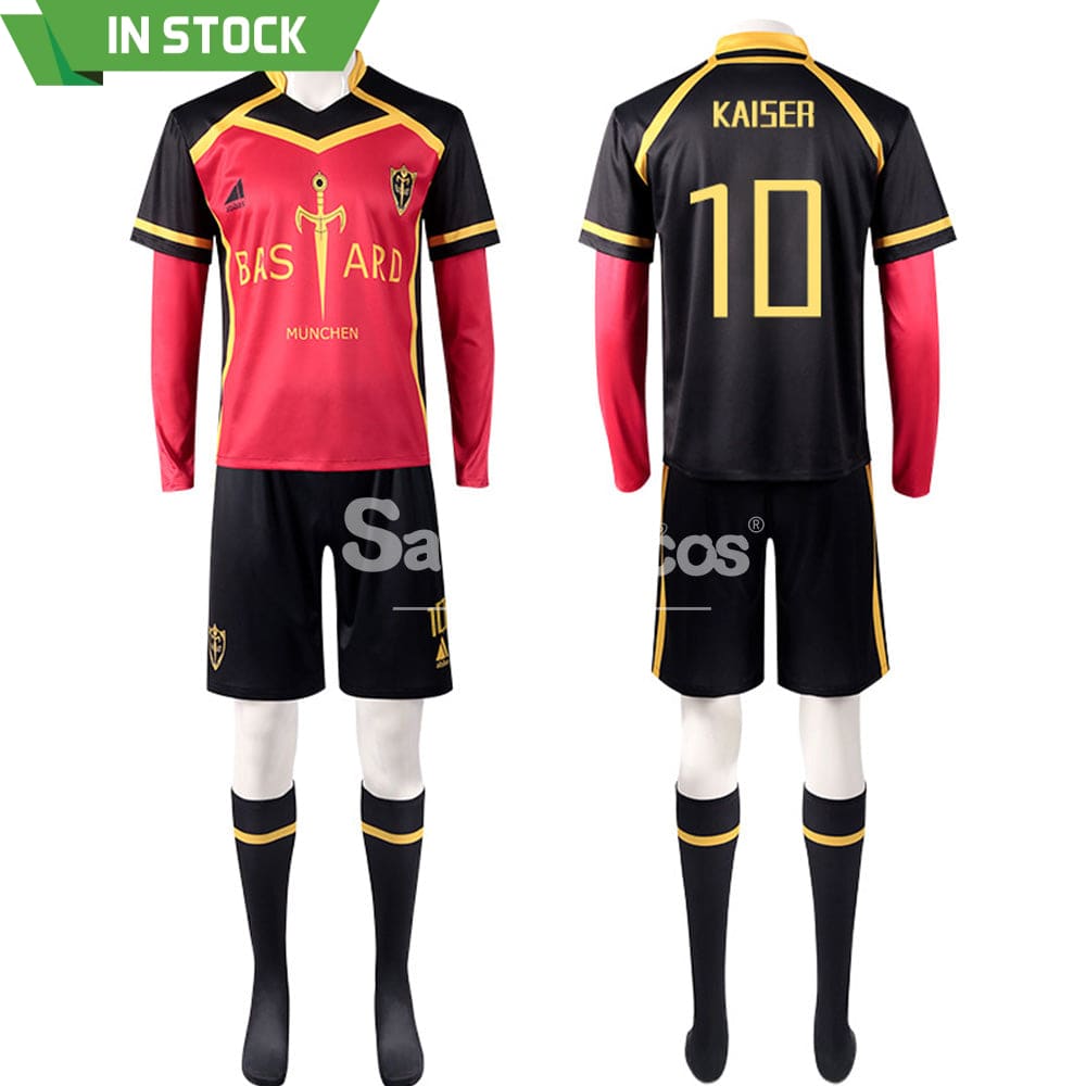 【In Stock】Anime Blue Lock Cosplay Bastard München Football Jersey Costume Michael Kaiser / S