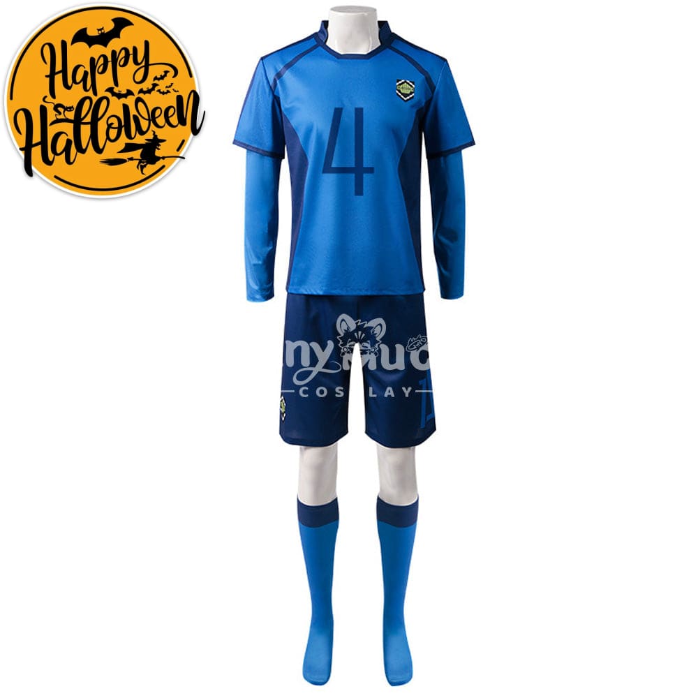 【In Stock】Anime Blue Lock Cosplay Blue Lock Eleven Football Jersey Costume Chigiri Hyoma / S