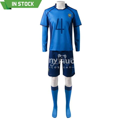 【In Stock】Anime Blue Lock Cosplay Blue Lock Eleven Football Jersey Costume Chigiri Hyoma / S