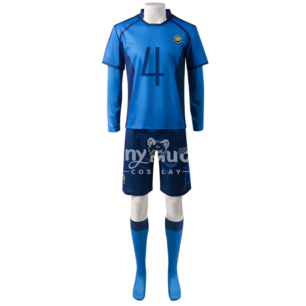 【In Stock】Anime Blue Lock Cosplay Blue Lock Eleven Football Jersey Costume Chigiri Hyoma / S