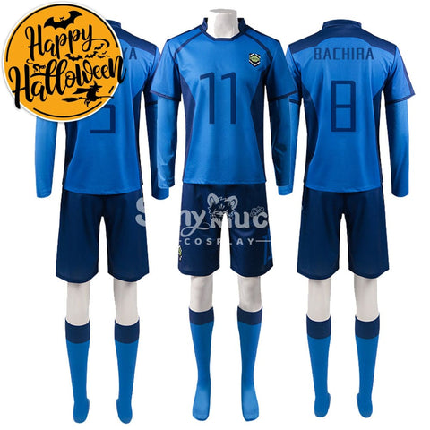 【In Stock】Anime Blue Lock Cosplay Blue Lock Eleven Football Jersey Costume Costumes