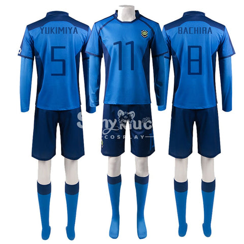 【In Stock】Anime Blue Lock Cosplay Blue Lock Eleven Football Jersey Costume Costumes
