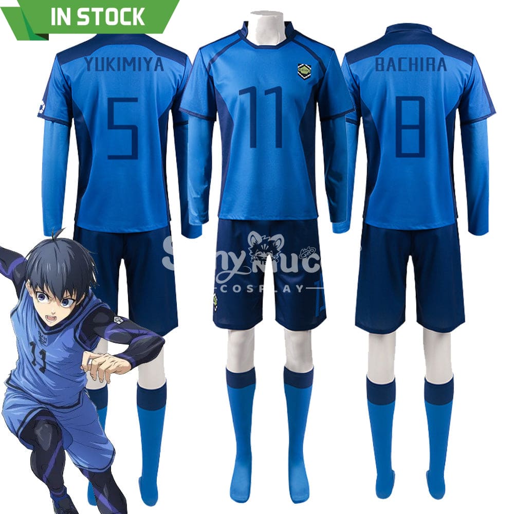 【In Stock】Anime Blue Lock Cosplay Blue Lock Eleven Football Jersey Costume Costumes