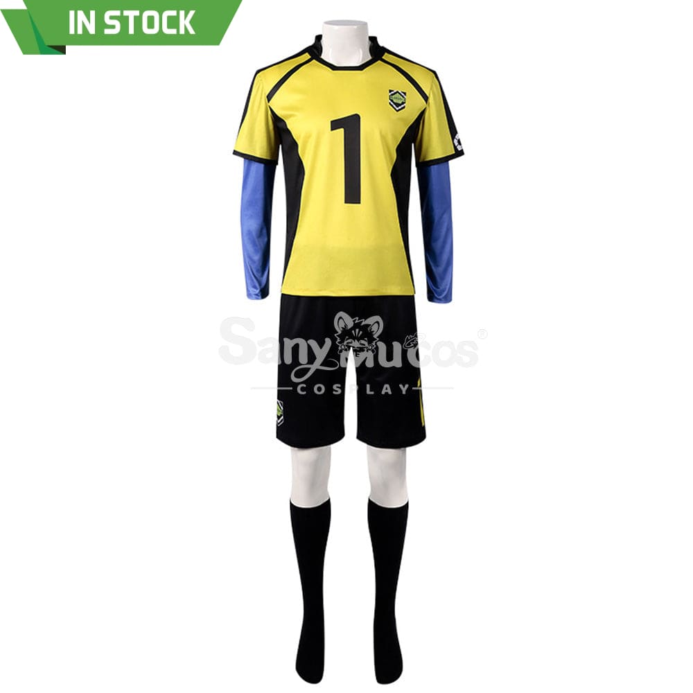 【In Stock】Anime Blue Lock Cosplay Gin Gagamaru Blue Lock Eleven Goalkeeper Jersey Costume Costumes