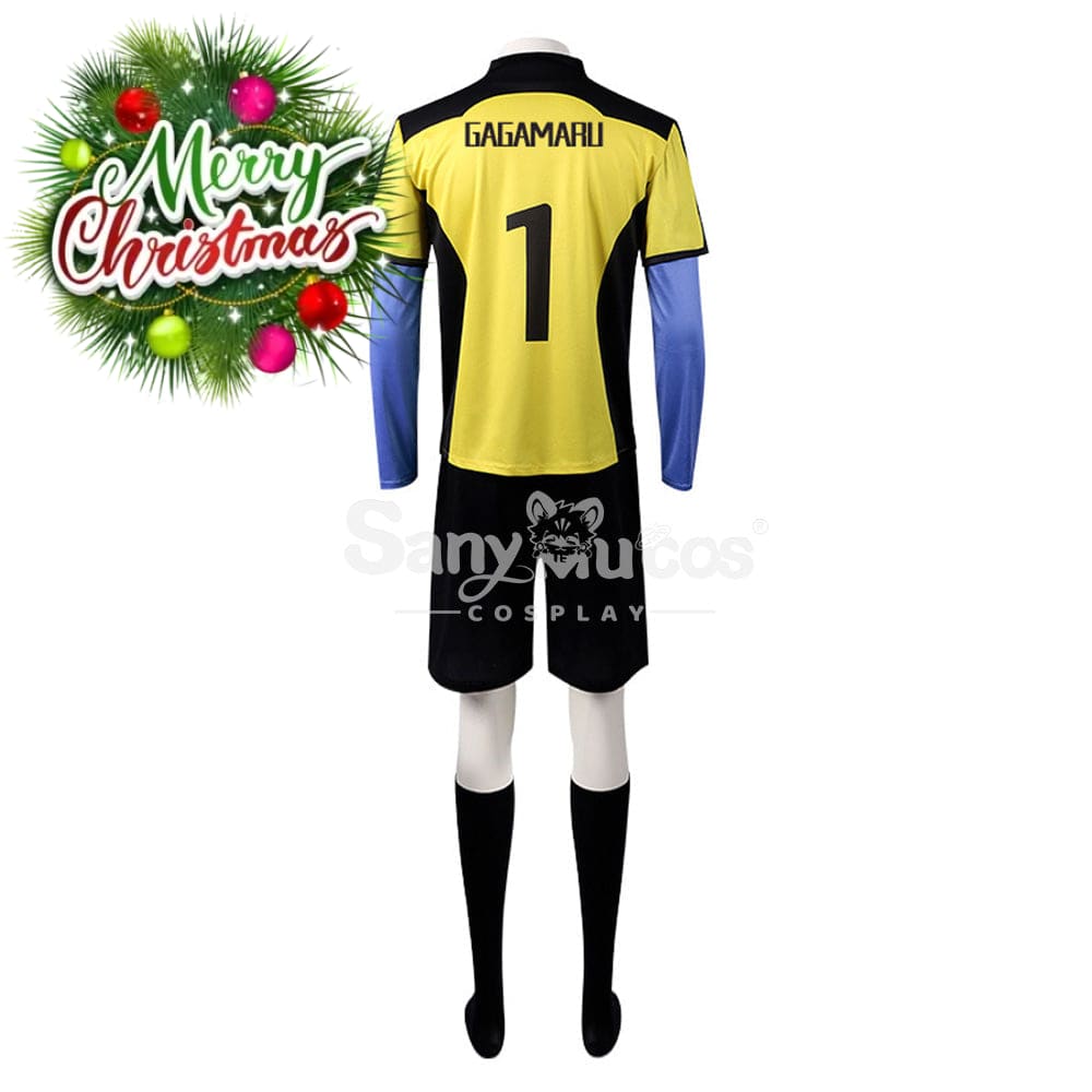 【In Stock】Anime Blue Lock Cosplay Gin Gagamaru Blue Lock Eleven Goalkeeper Jersey Costume Costumes