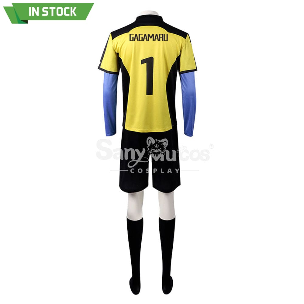 【In Stock】Anime Blue Lock Cosplay Gin Gagamaru Blue Lock Eleven Goalkeeper Jersey Costume Costumes