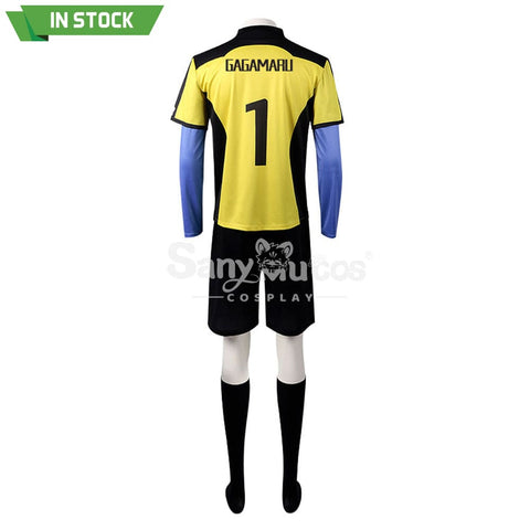 【In Stock】Anime Blue Lock Cosplay Gin Gagamaru Blue Lock Eleven Goalkeeper Jersey Costume Costumes