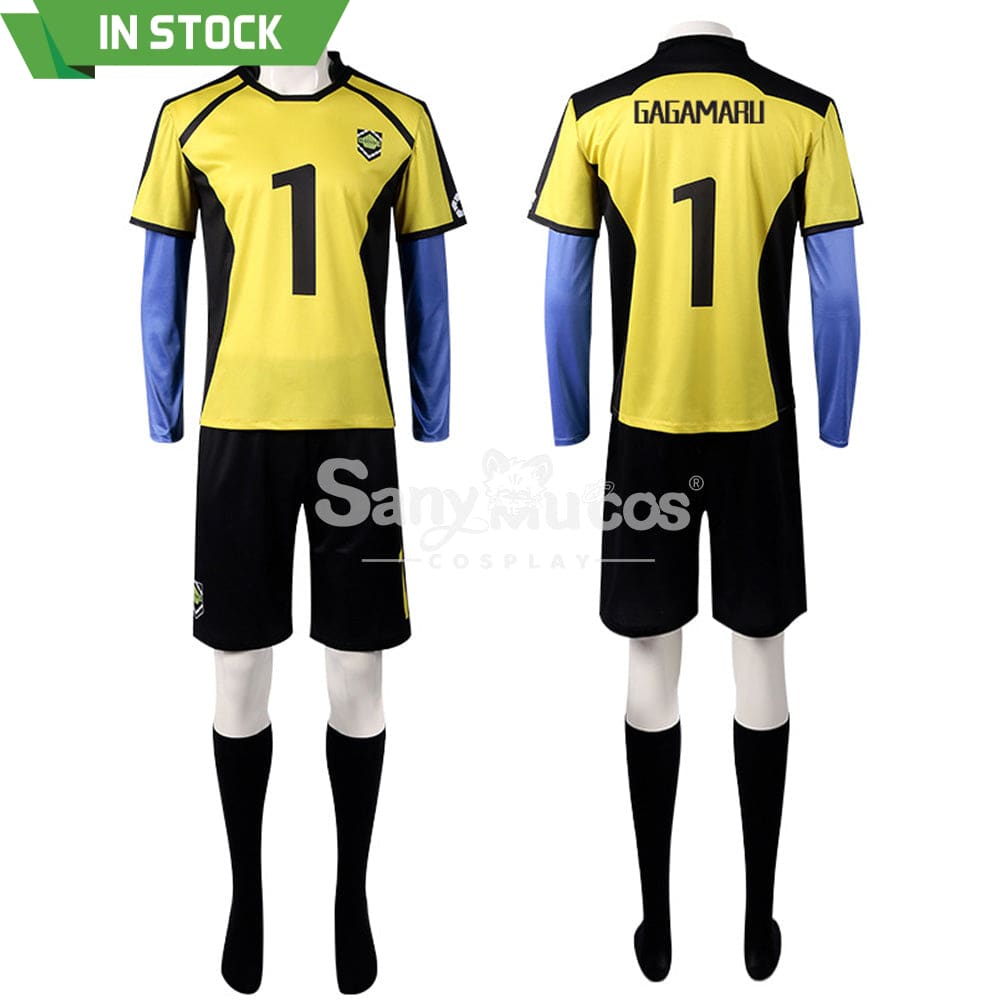 【In Stock】Anime Blue Lock Cosplay Gin Gagamaru Blue Lock Eleven Goalkeeper Jersey Costume Costumes