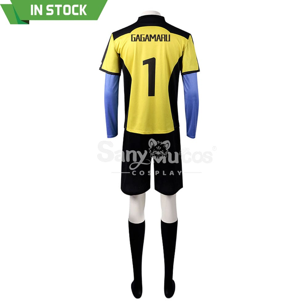 【In Stock】Anime Blue Lock Cosplay Gin Gagamaru Blue Lock Eleven Goalkeeper Jersey Costume Costumes