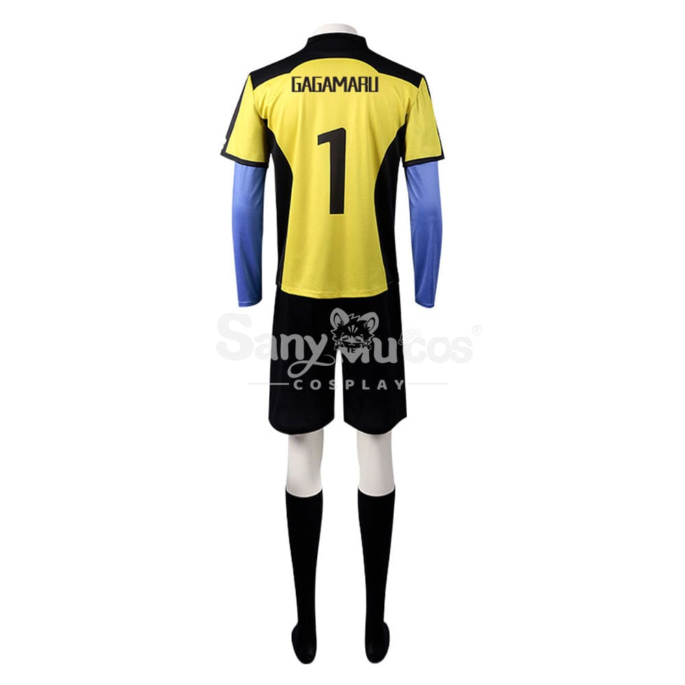 【In Stock】Anime Blue Lock Cosplay Gin Gagamaru Blue Lock Eleven Goalkeeper Jersey Costume Costumes