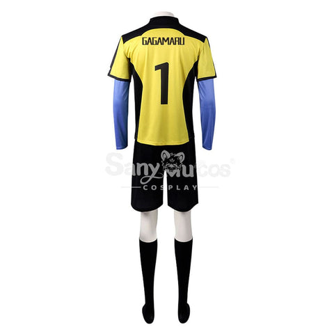 【In Stock】Anime Blue Lock Cosplay Gin Gagamaru Blue Lock Eleven Goalkeeper Jersey Costume Costumes
