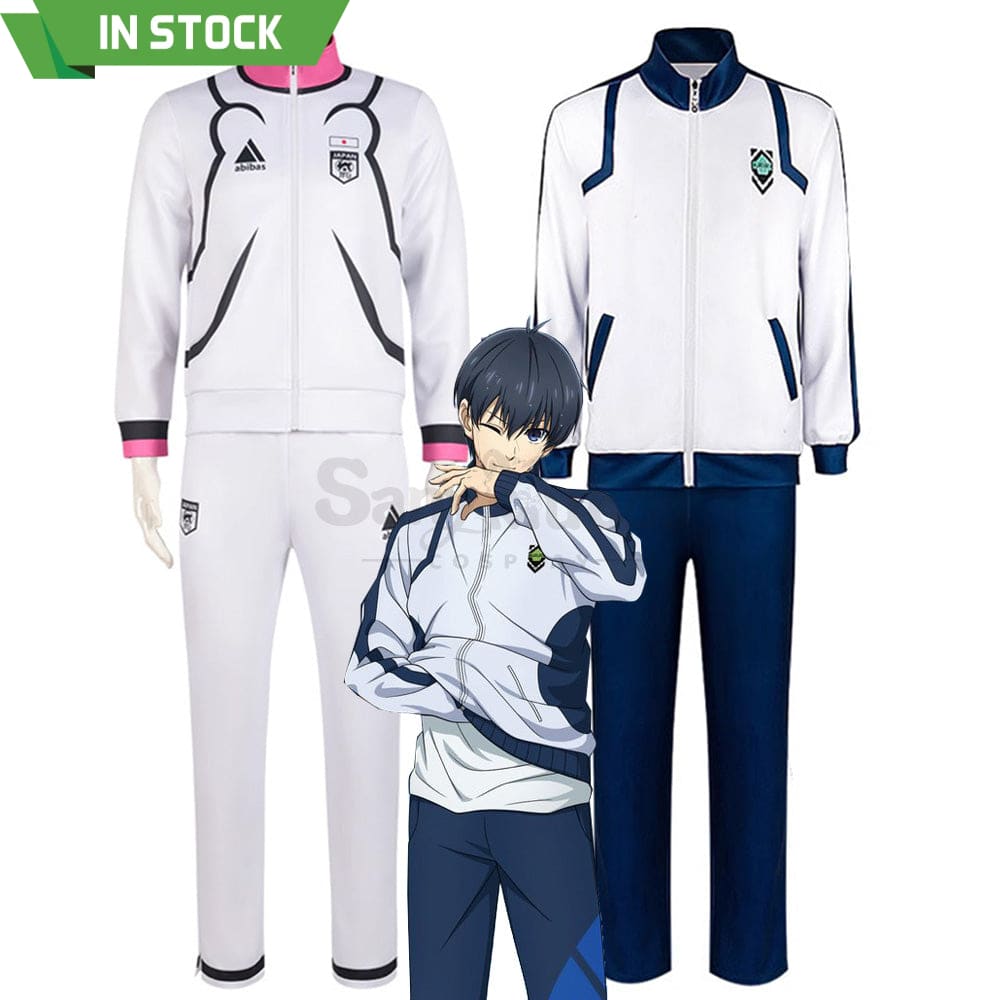 【In Stock】Anime Blue Lock Cosplay Isagi Yoichi Japan U20 Training Suit Costume Costumes