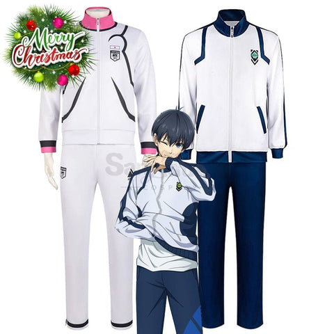 【In Stock】Anime Blue Lock Cosplay Isagi Yoichi Japan U20 Training Suit Costume Costumes