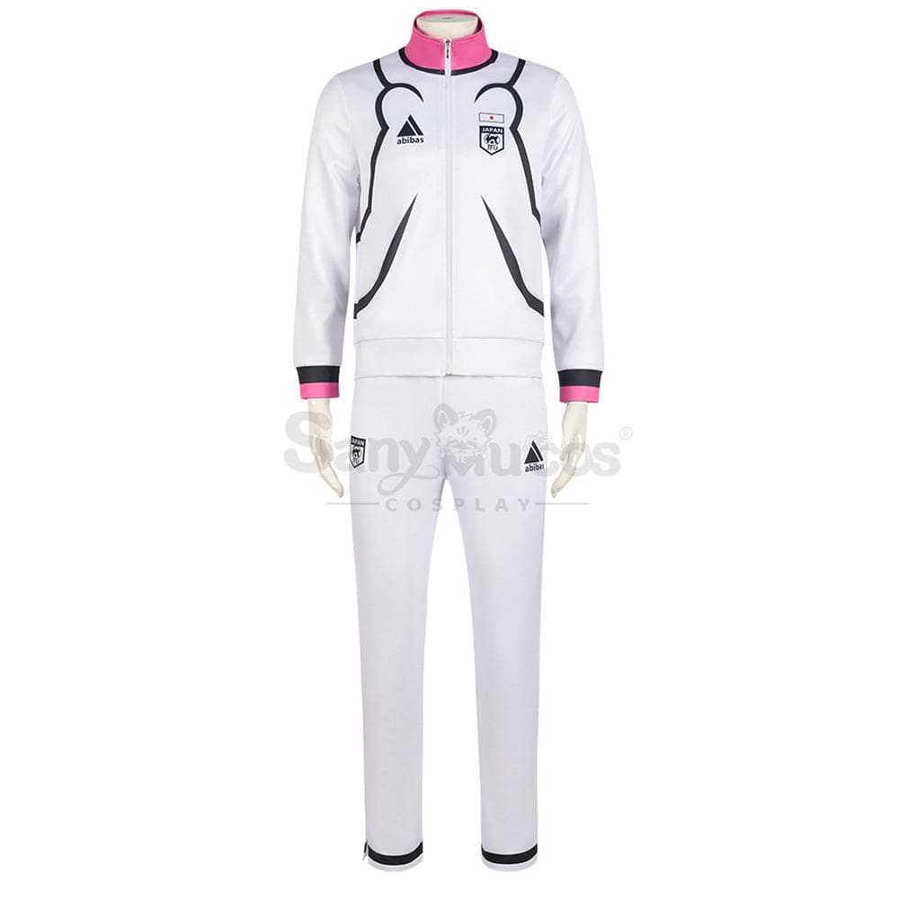 【In Stock】Anime Blue Lock Cosplay Isagi Yoichi Japan U20 Training Suit Costume Pink / S Costumes