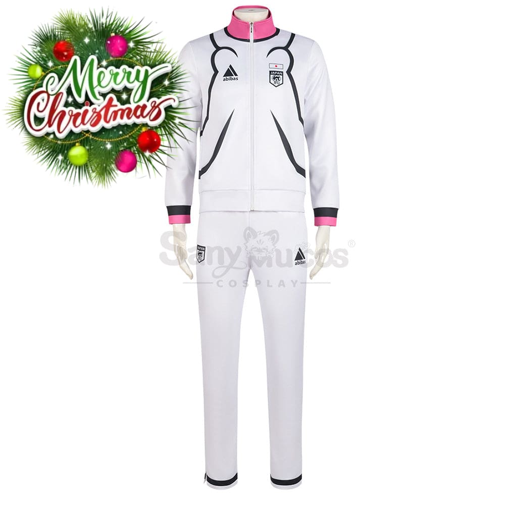 【In Stock】Anime Blue Lock Cosplay Isagi Yoichi Japan U20 Training Suit Costume Pink / S Costumes