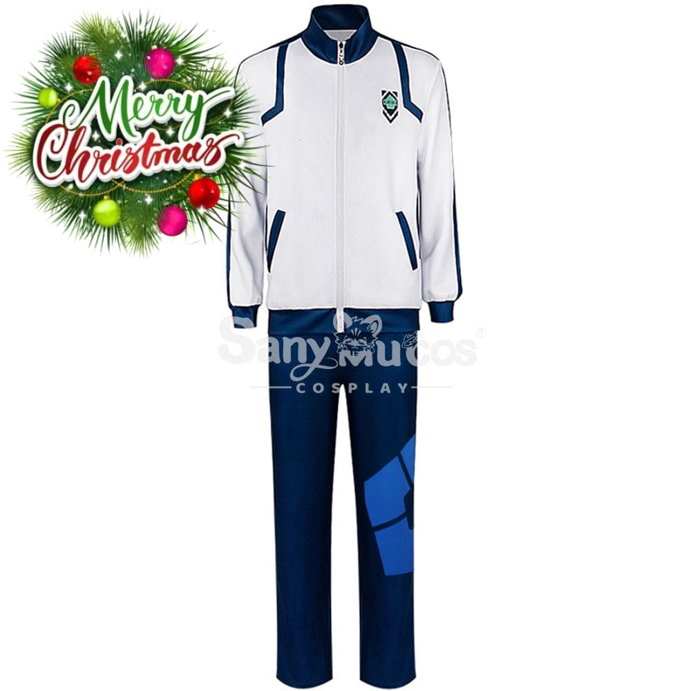 【In Stock】Anime Blue Lock Cosplay Isagi Yoichi Japan U20 Training Suit Costume Blue / S Costumes