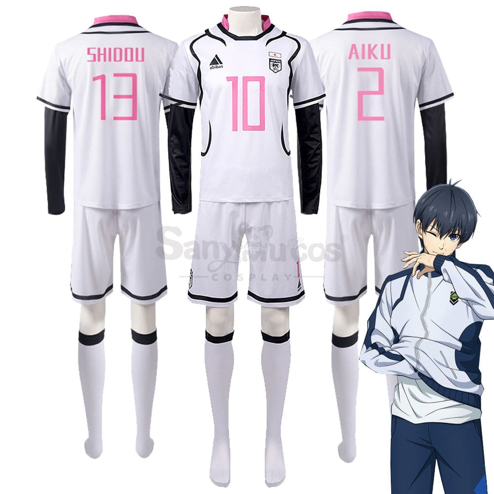 【In Stock】Anime Blue Lock Cosplay Japan U20 Football Jersey Costume Costumes