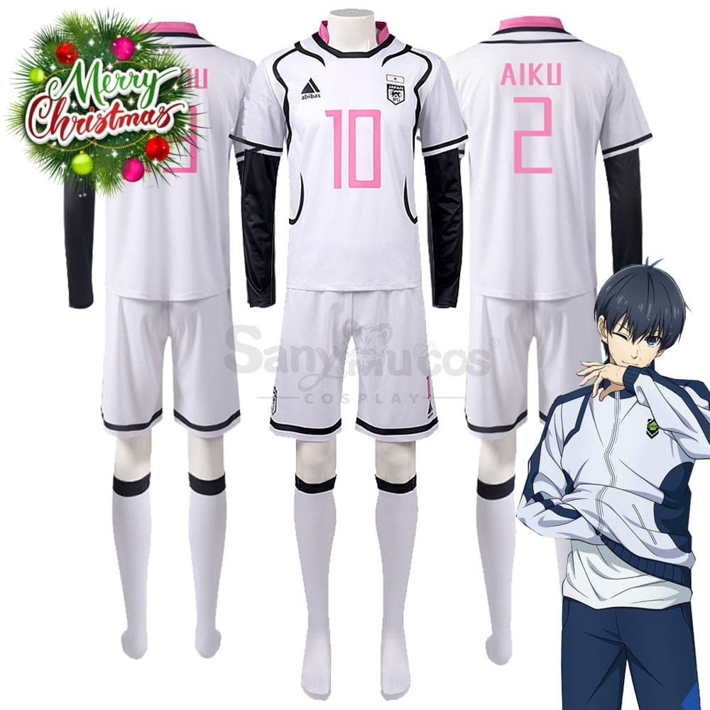 【In Stock】Anime Blue Lock Cosplay Japan U20 Football Jersey Costume Costumes