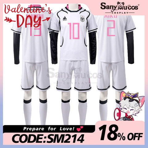 【In Stock】Anime Blue Lock Cosplay Japan U20 Football Jersey Costume Costumes